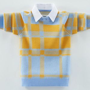 Winter Kleding Kinderen Trui Kinderkleding Winterclothes Katoen Jongens Verwijderbare Kraag Trui Jongens Kleding