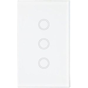 Esooli Goud Remote Touch Switch Us/Au Standaard Smart Home Voor Led Lamp Muur Touch Switch 1/2/3 gang 1 Manier Crystal Glass