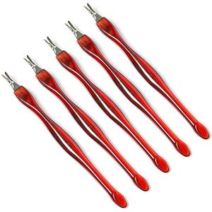 5Pcs Cuticle Pusher Manicure Tool Voor Trim Dode Huid Vork Nipper Pusher Trimmer Cuticle Remover Pusher Tool