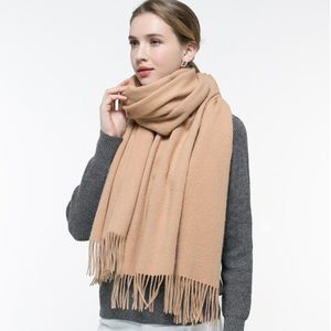 Herfst Verdorren 100% Zuivere Wol Sjaal Vrouwen Thicken Warm Echarpe Wraps Dames Kasjmier Foulard Femme Stevige Kameel Fijne Wol Sjaals