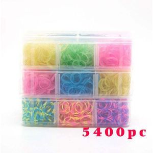 9000Pc Diy Speelgoed Rubber Loom Bands Set Kid Diy Armband Siliconen Elastiekjes Elastische Weave Loom Bands Speelgoed Kinderen goederen