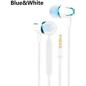 Bedrade Oortelefoon Galvaniseren Bass Stereo In-Ear Hoofdtelefoon Met Microfoon Handsfree Call Telefoon Oortelefoon Voor Android Ios