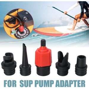 4 Nozzles Sup Pomp Adapter Opblaasbare Boot Air Valve Adapters Stand Up Paddle Board Kajak Surfen Accessoires