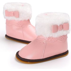 Lente en Herfst 0-1 jaar oude vrouwelijke baby rubber onderkant plus katoen warme snowboots baby schoenen peuter schoenen