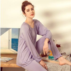 Zomer Moederschap Jurk Explosie Modellen Thuis Pyjama Maand Pak Grote Size Borstvoeding Modale Pak