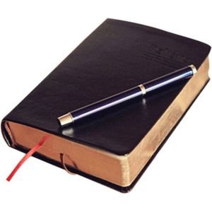 Vintage Dikke Papier Notepad Pu + Papier Bijbel Dagboek Boek Journals Agenda Planner School Kantoorbenodigdheden Supplies