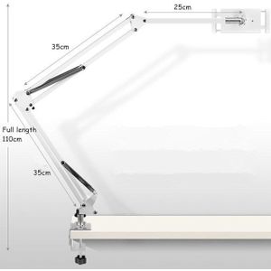 Verstelbare Arm Tablet Stand Bed Tafel Mount Houder 360 ° Rotatie Tabletten/Mobiele Telefoon Beugel Voor Iphone Ipad Air mini Pro 4-13&#39;&#39;
