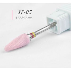 1pcs Roze Keramische 3/32 "Nail Art Boren 5 soorten Frezen Manicure Cutter Bestand Elektrische Apparaat Machine Accessoire schoon Gereedschap