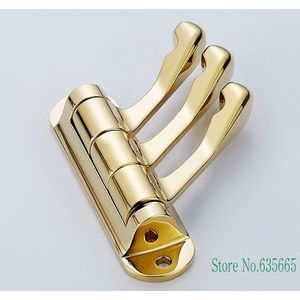 Zinklegering Gold Wall Mounted Haken Key Jas Zak Hoed Hanger Robe Haken Opknoping Keuken Badkamer Woonkamer Kapstok haken