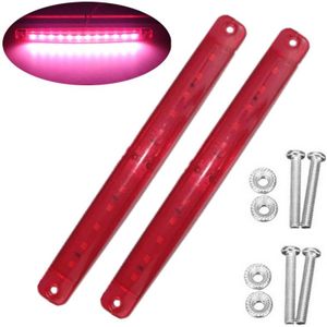 2 Stuks Rode Led Verlichting Marker 12LED Parking Lights Marker Led 24 V Side Marker Trailer Lichten In 24 V voor Truck