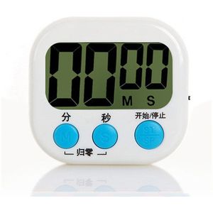 4 Kleuren Digitale Kookwekker Grote Cijfers Luid Alarm Magnetische Achterzijde Stand Grote Lcd Display Voor Koken Bakken Sport Games