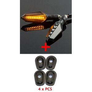 Motorfiets Refit Richtingaanwijzers Licht Staart Flasher Led Dynamische Richtingaanwijzer Voor Kawasaki ER6N ER6F ZRX1200 Kle 500 Klr 650