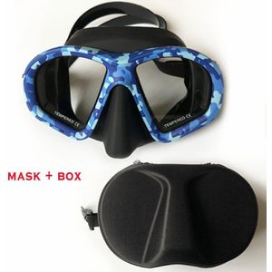 Divemiao Scuba Duikbril Met Doos Camo Onderwatervissers Masker Voor Snorkelen Gear Zwembril Gratis Dive Eye Wear