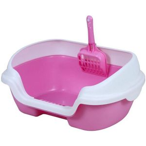 Yichong Huisdier Wc Ondersteek Anti Splash Katten Nestje Met Scoop Huisdier Schoonmaakmiddelen Plastic Semi Afgesloten Kattenbakvulling Wastafel YH245