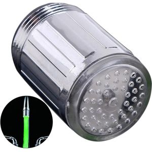 1 Stuks Van Kleur Led Kraan Tap Enkele Kleuren Waterstroom Tap/Kraan Tap Geschikt Voor Keuken En Bathroms