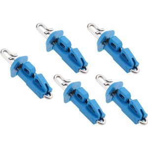 5 Stks/set Splash Down Solo Zee Visaas Clip Locking Lock Blauwe Vissen Accessoires Tackles