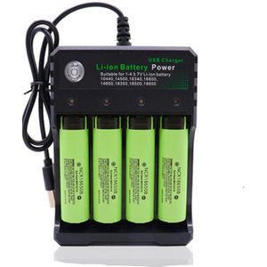 Originele 18650 Oplaadbare Batterijen NCR18650B 3.7 V 3400 Mah 18650 Lithium Vervangende Batterij Voor Zaklamp Batterijen Oplader