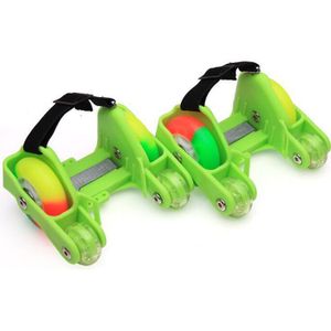 1 Paar Kinderen Roller Schoenen Schaatsen 4 Brand Wielen Kleine Motor Flash Schoenen Roller Verstelbare Draagbare Voor Kids Jongen En meisje