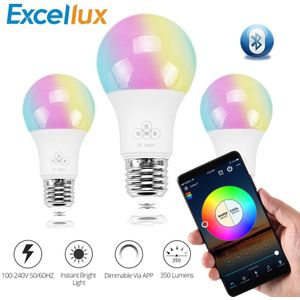 Bluetooth LED Lamp E27 4.5 w RGBW led verlichting Bluetooth 4.0 smart verlichting lamp Kleurverandering Dimbare door Telefoon IOS /Android APP