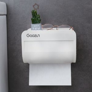 Guret Creatieve Punch Gratis Toiletrolhouder Draagbare Waterdichte Tissue Box Wall Mounted Opbergdoos Badkamer Accessoires Sets