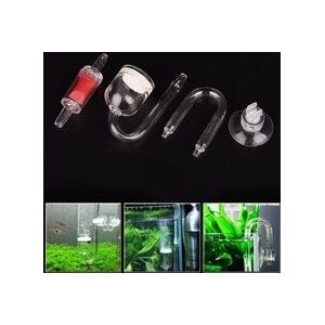 CO2 Verstuiver Glazen Buis CO2 Diffuser Zuignap U-vorm Praktische Multifunctionele Aquarium Accessoires Aquarium Tool