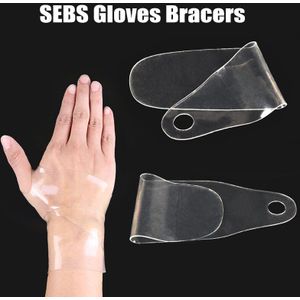 Goede Gezonde 1 Paar Transparante Pols Relief Brace Wrap Siliconen Bandage Ondersteuning Polsband Thumb Protector