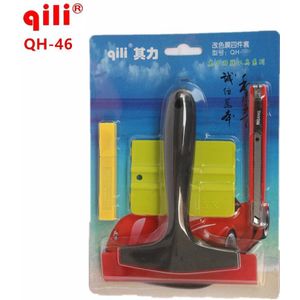 Qili QH-46 4 pcsSet Auto Voertuig Window Film Wrap Toepassing Schraper Installatie Gereedschap Kit Deluxe Auto Folie Wrap Vinyl Gereedschap