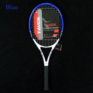 1 Pcs Tennis Racket Composiet Carbon Gebruikt Voor Mannen/Vrouwen Beginner Sport Gebruik Nylon Netto Kabel Schokabsorptie Training netto Racket