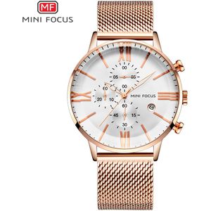 Mode Merken Chronograaf Waches Mannen Quartz Sport Horloge Waterdicht Rose Goud Luxe montre homme saat erkekler