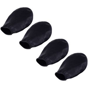 Letaosk 4Pcs Black Ballon Outdoor Anti-Slip Regen Huisdieren Hond Puppy Regen Waterdichte Laarzen Schoenen Sokken Schoenen Kleding rubber