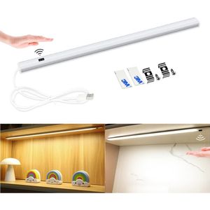 Led Strip Backlight Voor Keuken 5V Usb Power Hand Sweep Sensor Led Strip Bar Lamp 5V Buis Met schakelaar Kast Tafel Bureau Lampen