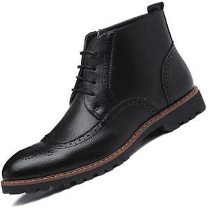 mannen Retro Laarzen Koreaanse Mode Enkellaarsjes Lederen Oxford Zool Bullock Man Desert Laarzen Lace-up mannelijke Laarzen Maat 38-44