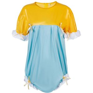 Yolien Sissy Abdl Pvc Romper Onesie Pyjama Snap Kruis Bodysuit