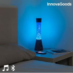Innovagoods Lava Lamp Met Bluetooth Luidspreker En Microfoon Flow 30W Helder Geluid Blauwe Led Light Intieme En Speciale Omgeving