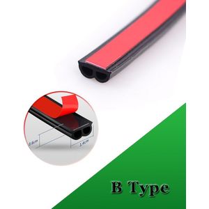 4M B P Z D Vorm Type Auto Deur Afdichting Strip Epdm Rubber Geluidsisolatie Tochtstrip Geluiddichte Auto Seal sterke Garenloos Sticker