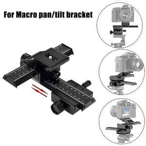 Aluminium 4 Way Macro Focusing Rail Slider Met 1/4 Schroef Voor Canon Nikon Olympus Camera PUO88