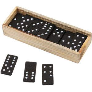 28 Stks/set Houten Domino Board Games Reizen Grappig Tafel Game Domino Speelgoed Kid Kinderen Educatief Speelgoed Voor Kinderen