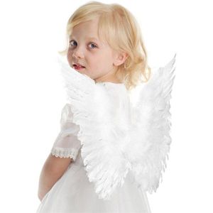 Volwassen Kid Angel Wings Feather Fairy Night Party Kostuum Cosplay Prop Halloween Cosplay Wing Feestartikelen