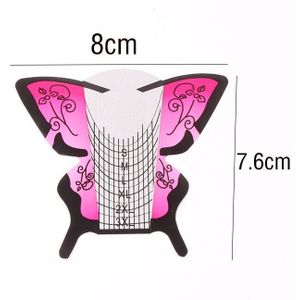 300Pcs Nail Uitbreiding Formulieren Stickers Voor Gel Acryl Tips Professionele Nagels Systeem Builder Gids Stencil