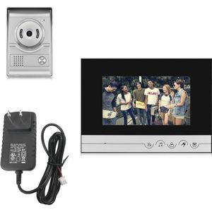 XSL-V70R-L + 15V Bedrade Visuele Deurbel Video Intercom 7 Inch TFT-LCD Deur Telefoon Infrarood Nachtzicht Deurbel Home Security