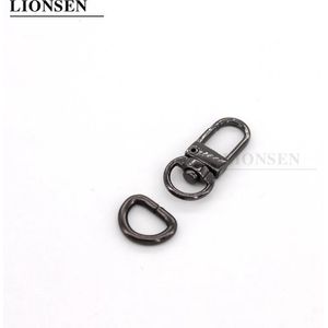 Lionsen 8 Sets Zak Onderdelen Accessoires Bagage Tas Gesp Snap Haak/Hond, tas Hanger Karabijn D Ring 10 Mm Diameter
