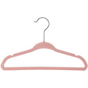 10/20/30 Pack Non-slip Zachte Fluwelen Kinderen Hangers Voor Jassen Broek & Jurk Kleding Gary roze ruimtebesparend Slanke Hangers