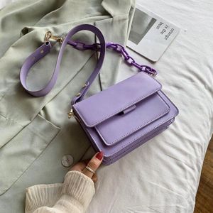 Ketting Mini Pu Lederen Flap Tassen Voor Vrouwen Zomer Dame Schouder Handtas Vrouwelijke Mode Cross Body Bag