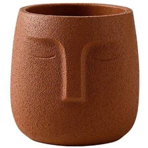 Nordic Menselijk Gezicht Keramische Vaas Bloempot Zen Succulent Groene Plant Pot