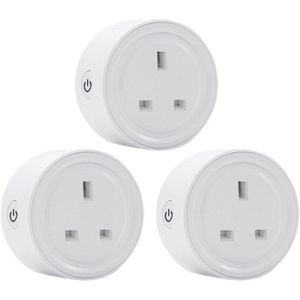 10A Uk Smart Wifi Stekker Met Power Monitor Smart Home Wifi Draadloze Stopcontact Werkt Met Alexa Google Thuis tuya App