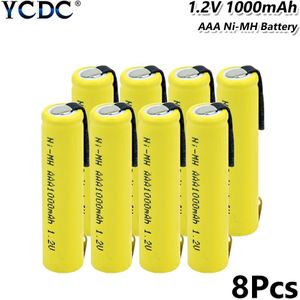4-20Pcs 1.2V 1000Mah Aaa Oplaadbare Batterij 3A Ni-Mh Lage Zelfontlading Oplaadbare Batterij Met tabs Voor Speelgoed Ktv Microfoon