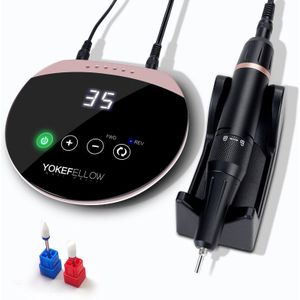 35000Rpm Elektrische Manicure Boor 3/32 &#39;&#39;Magnetische Boor Houden Touch Schakelaar Mini Nail Boor Machine E-Bestand voor Acryl Nail Gel