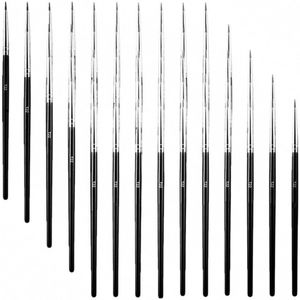 5/10/20/50Pcs Make Tekening Pen Nail Art Borstel Fijne Hand Geschilderd Dunne Haak Lijn pen Nylon Borstel Acryl Schilderen Pen Levert