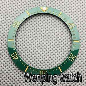 Horloge Onderdelen 40Mm Groene Keramische Bezel Insert Fit 43Mm Horloge Case Mens Horloge Bezel