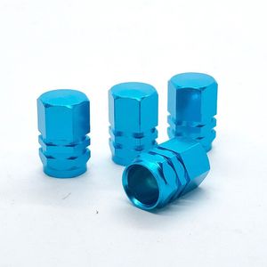 4 Pcs Aluminium Wiel Ventieldopjes Auto Tyre Velg Air Stem Stofdicht Covers Sliver/Rood/Meer Blauw/Gouden Auto Styling